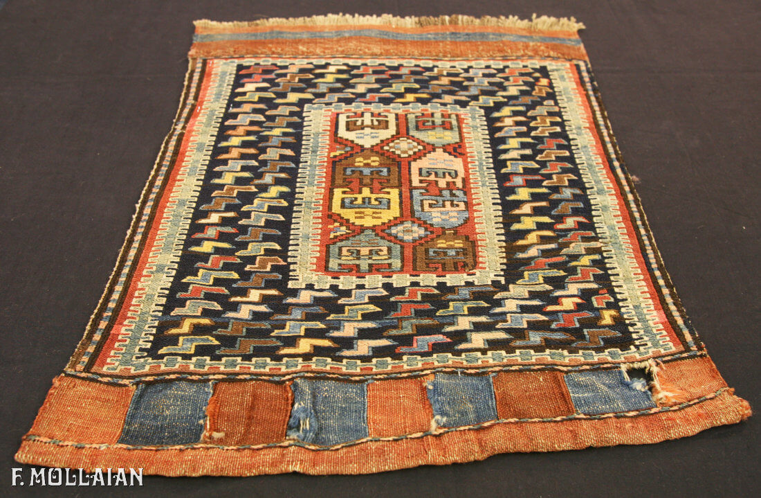 Small Antique Caucasian Sumak Sileh Carpet n°:85123991